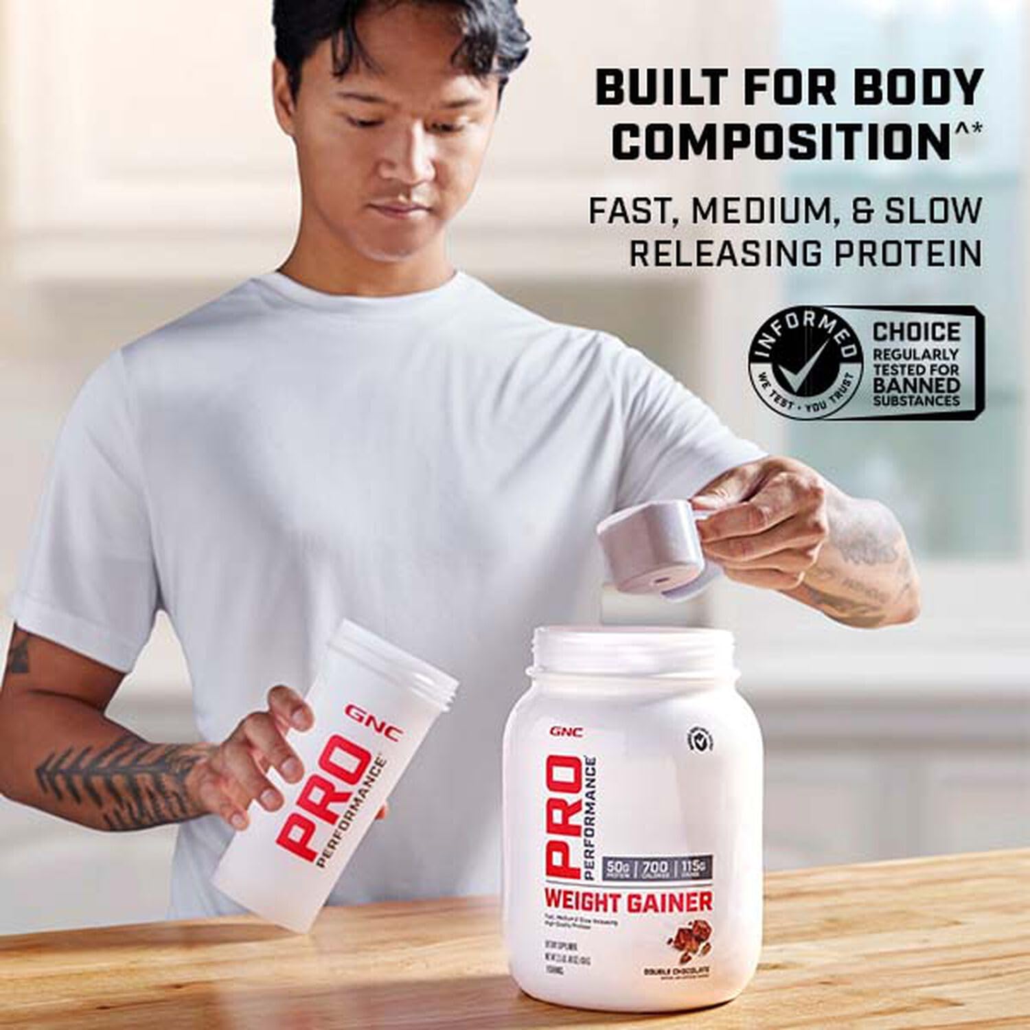 GNC Pro Performance Weight Gainer - Strawberries and Cream, 6 Servings, Protein to Increase GNCAu supplements