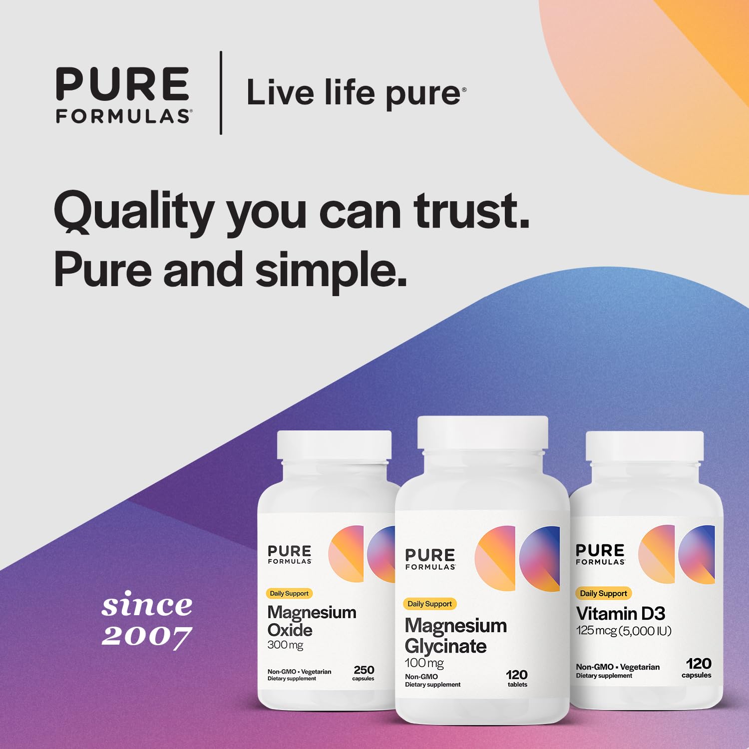 PureFormulas Magnesium Glycinate 100 mg Daily Support for Stress, Nerves, Sleep, Muscles, Metabolism Pure Magnesium Glycinate Supplement for Women and Men Magnesio Non-GMO 120 Tablets PureFormulasAu supplements