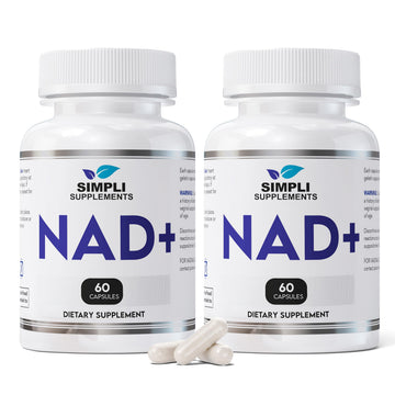 NAD Supplement for Anti-Aging and Cell Regeneration | NAD Booster 500mg Per Serving | NMN Supplement Alternative | Similar to Nicotinamide Riboside | 120 Capsules (2 Month Supply) Simpli SupplementsAu supplements