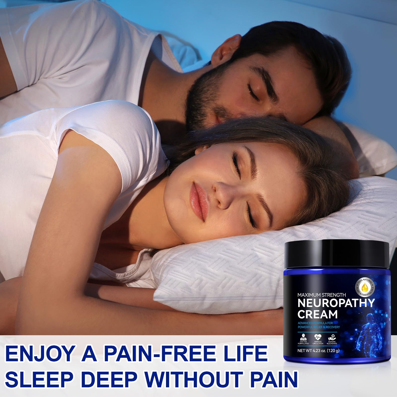 Neuropathy Cream for Feet, Legs & Hands – Lightweight, Plant-Based Formula with Cooling Comfort, 4 oz CFXYHNOXAu supplements