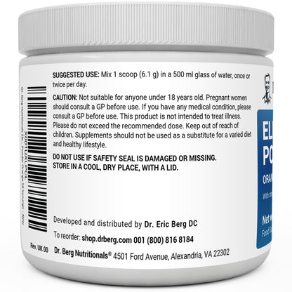 Dr. Berg Electrolyte Powder - Electrolyte Drink Supplements with 1000mg Potassium Dr. Berg NutritionalsUS supplements