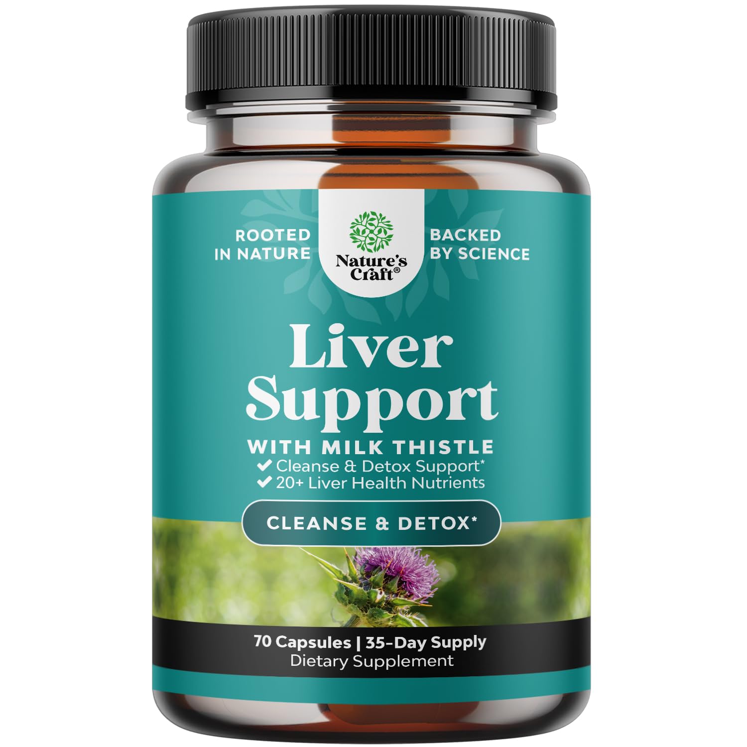 Liver Cleanse Detox & Repair Formula - Herbal Liver Support Supplement Natures CraftAu supplements