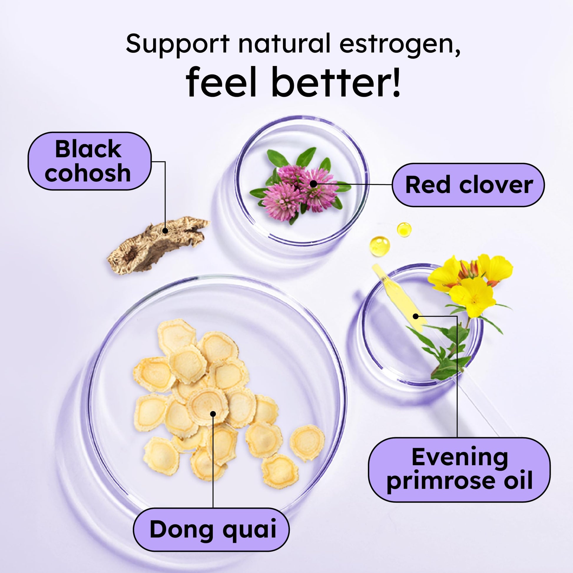 Proov - Boost Supplement for Women - Promotes Estrogen Production - Fertility & Menopausal Support for Women - Hormonal Balance - Evening Primrose Oil Red Clover, Dong Quai, Black Cohosh - 30 Capsules ProovAu supplements