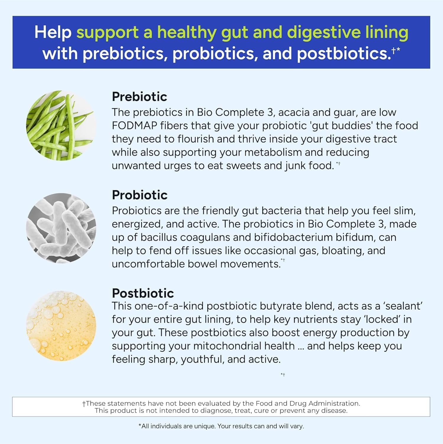 Gundry MD® Bio Complete 3 - Prebiotic, Probiotic, Postbiotic to Support Optimal Gut Health, 30 Day Supply (90 Day Supply) Gundry MDAu supplements