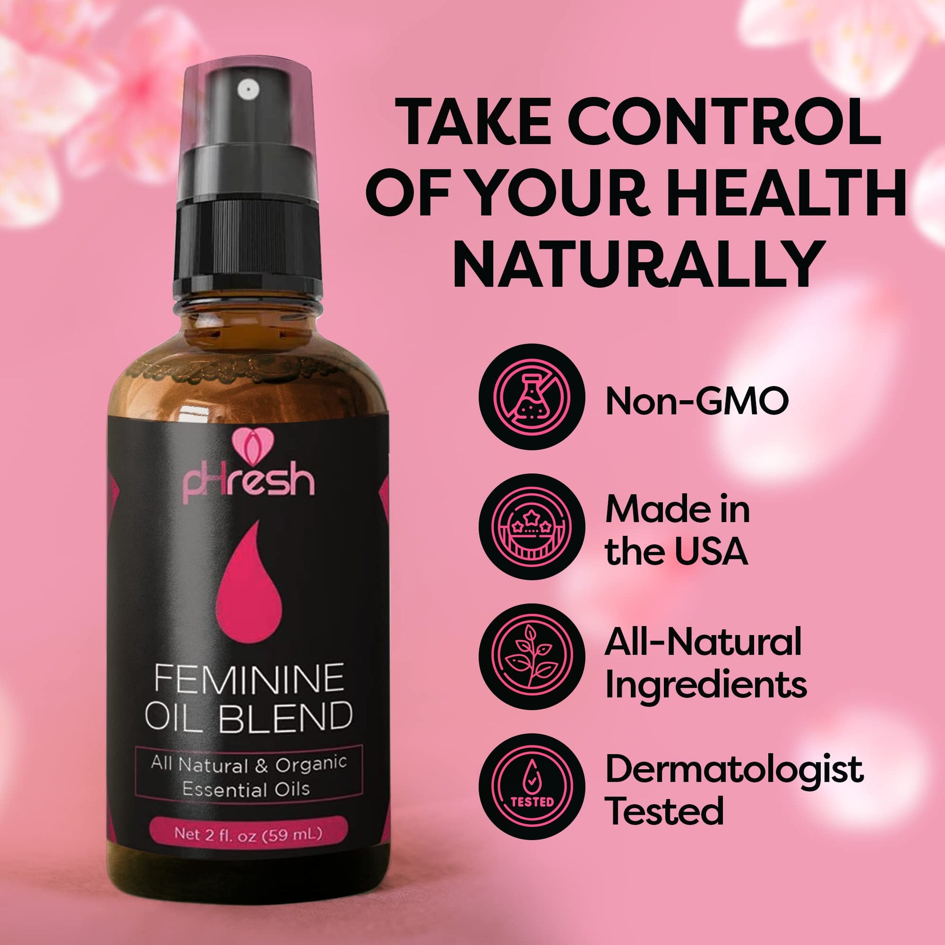 pHresh Feminine Spray - 100% All Natural Yoni Oil for Women - with Tea Tree, Lemongrass, Orange Essential Oils ACE NUTRITIONAu supplements