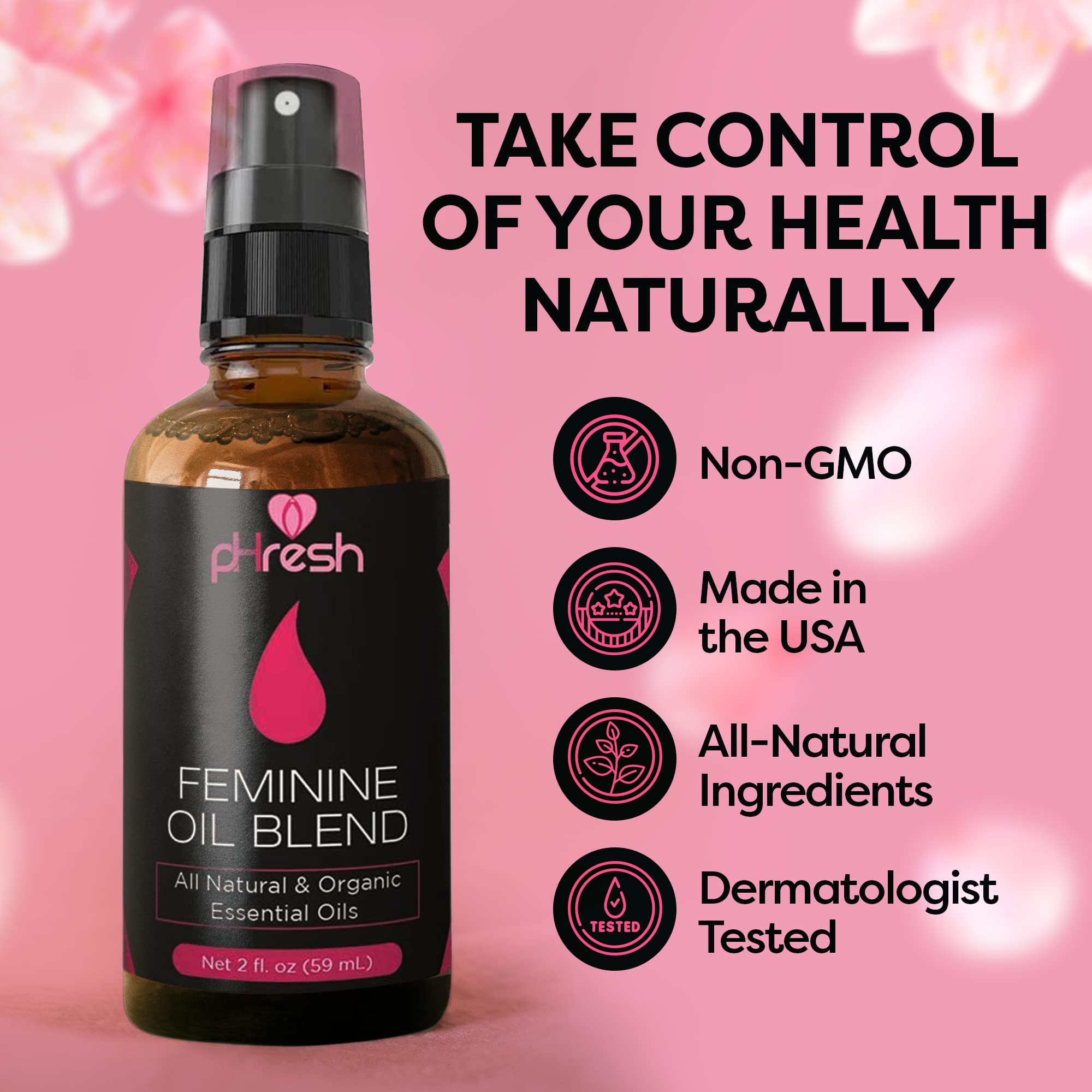 pHresh Feminine Spray - 100% All Natural Yoni Oil for Women - with Tea Tree, Lemongrass, Orange Essential Oils ACE NUTRITIONAu supplements