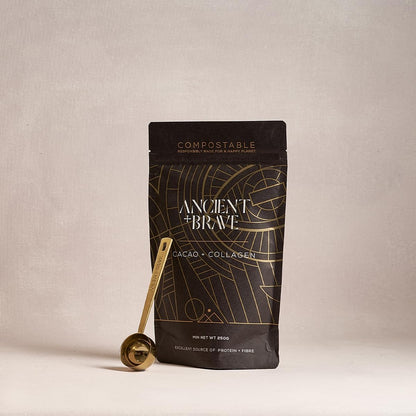 Ancient + Brave - Cacao + Collagen Powder 250g - Peruvian Raw Cacao Hot Chocolate with Grass Ancient + BraveUS supplements