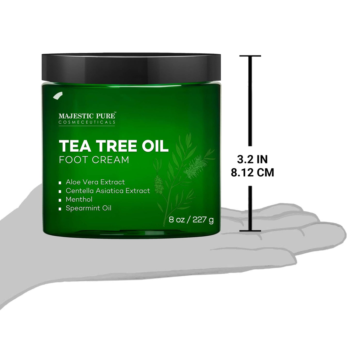 MAJESTIC PURE Athletes Foot Cream with Tea Tree Oil, Aloe & Spearmint - Hydrates MAJESTIC PUREUS supplements