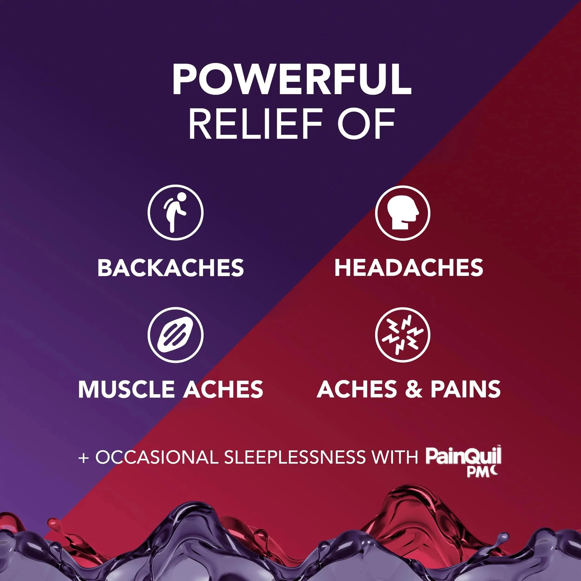 Vicks PainQuil & PainQuil PM Pain Relief Liquid, 1000mg Acetaminophen, 2x12 oz VicksAu supplements