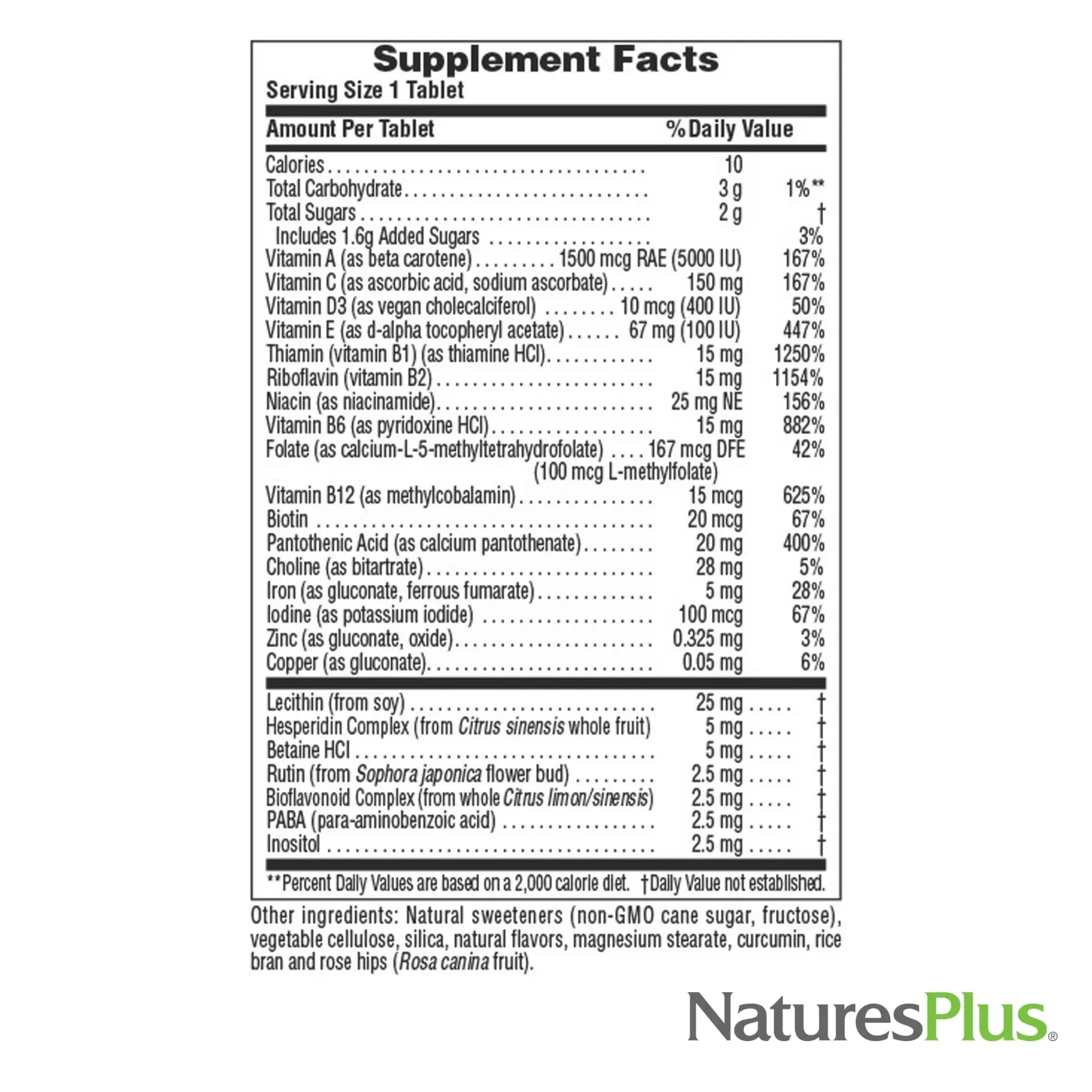 Natures Plus Adult's Chewable Multivitamin - 90 Vegetarian Tablets - Pineapple Flavor - Natural Whole Foods Supplement for Overall Health, Energy NaturesPlusAu supplements