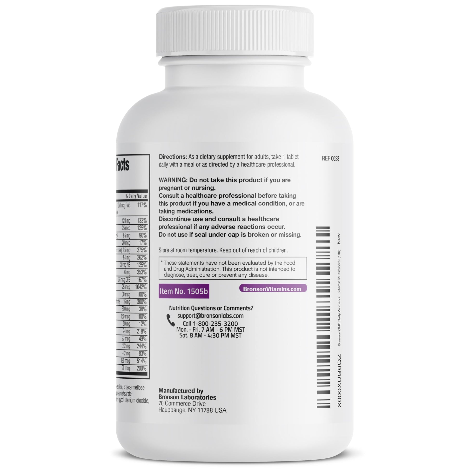 Bronson ONE Daily Women’s 50+ Complete Multivitamin Multimineral, 180 Tablets BronsonAu supplements