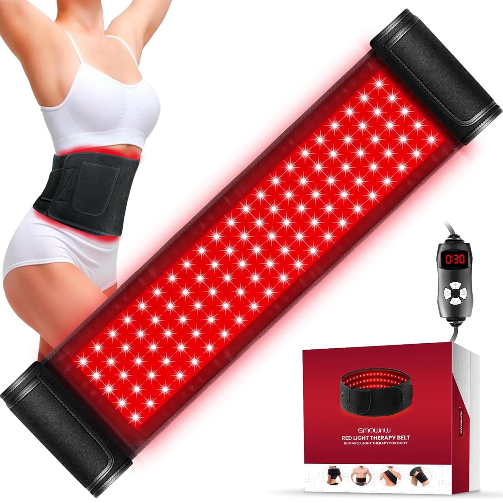 Red Light Therapy for Body, Infrared Light Therapy for Shoulder Waist Muscle Pain Relief GMOWNWAu supplements
