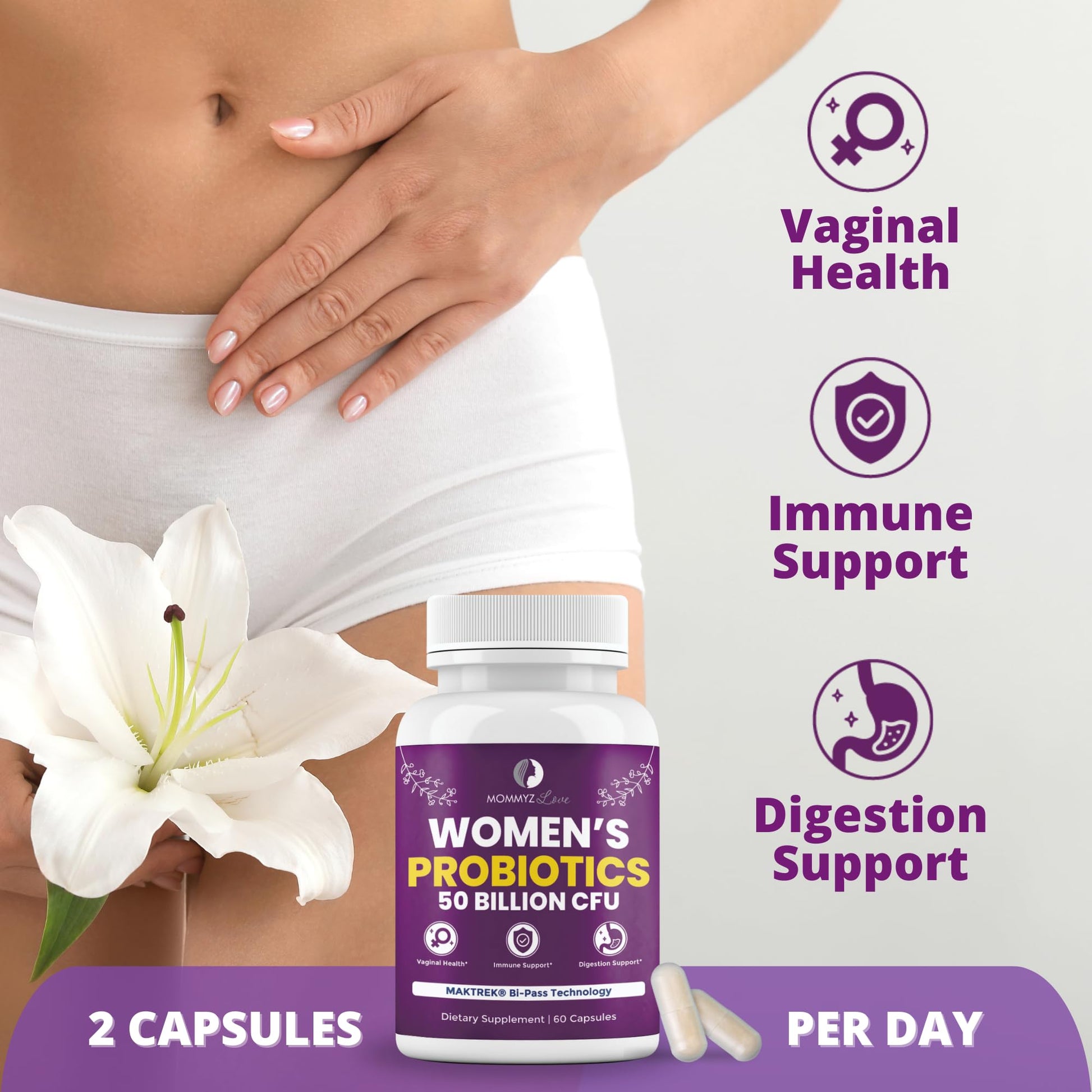Probiotics for Vaginal Probiotics for Vaginal Odor Control, Balanced PH Levels Plus Apple Cider Vinegar Gummies Mommyz LoveAu supplements