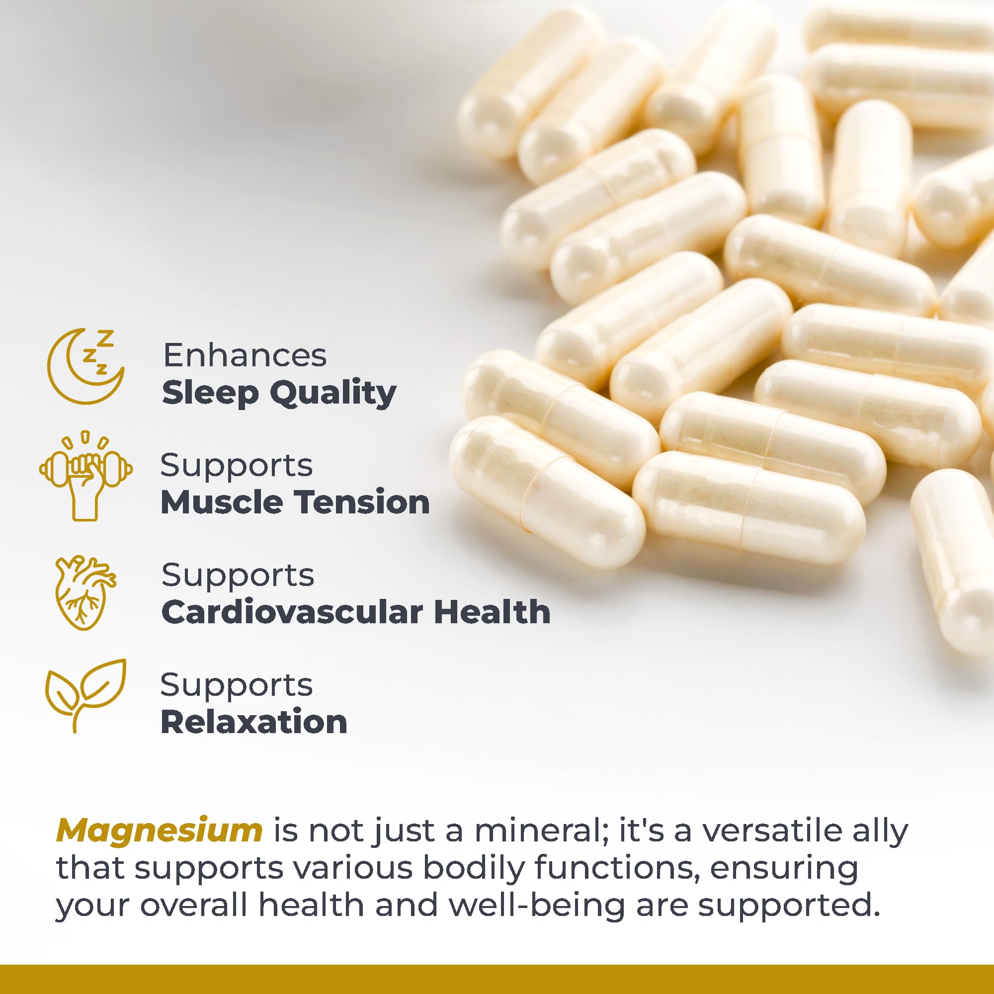 Premier Research Labs Magnesium Glycinate Supplement - Pure Magnesium, High Absorption, Supports Sleep Quality, Chelated, Vegan, Third Party Tested, Premier Energy Support - 90 Capsules Premier Research LabsAu supplements