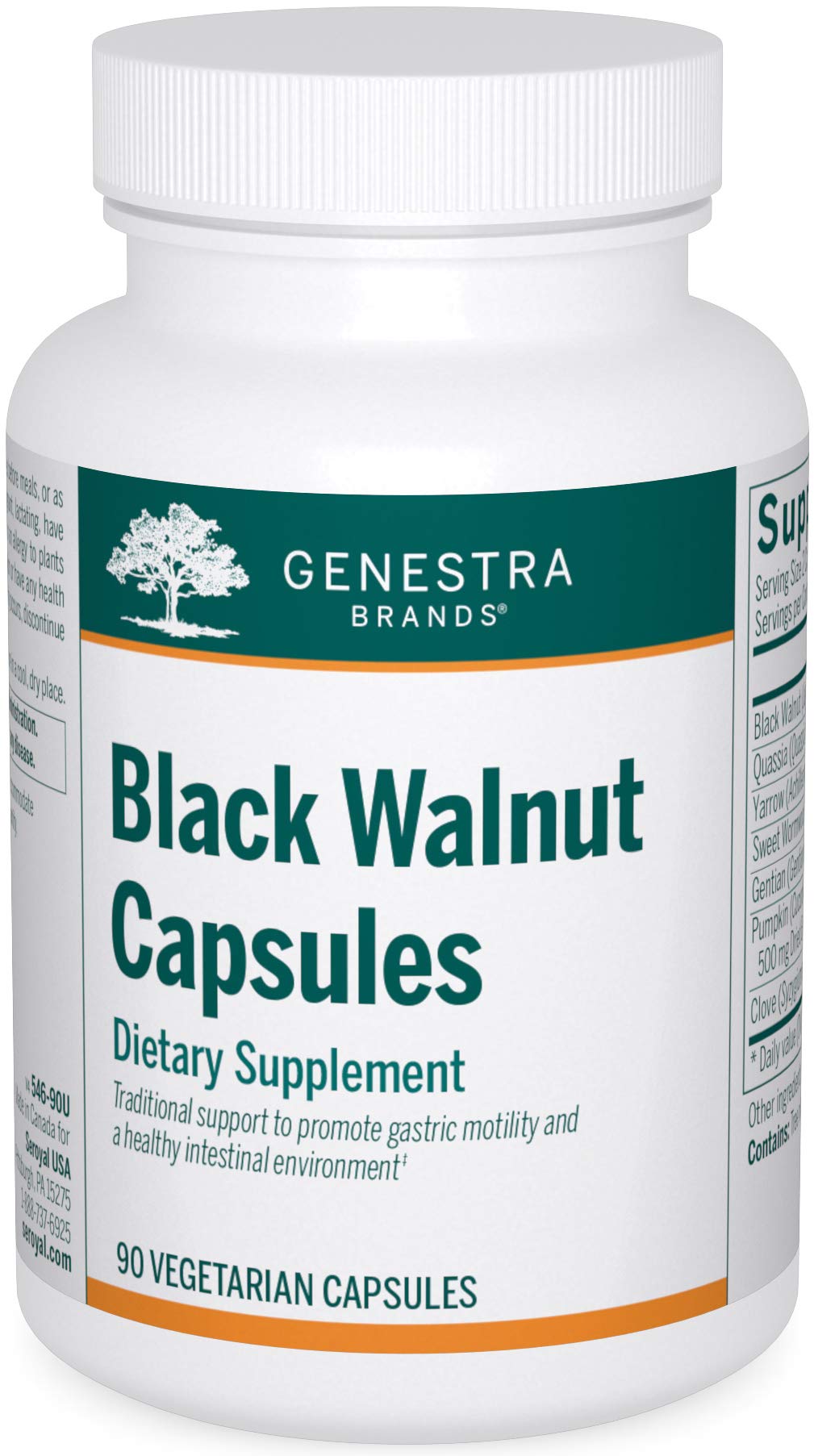 Genestra Brands Black Walnut Capsules | Herbal Formula to Support Digestive Health | 90 Capsules Genestra BrandsAu supplements