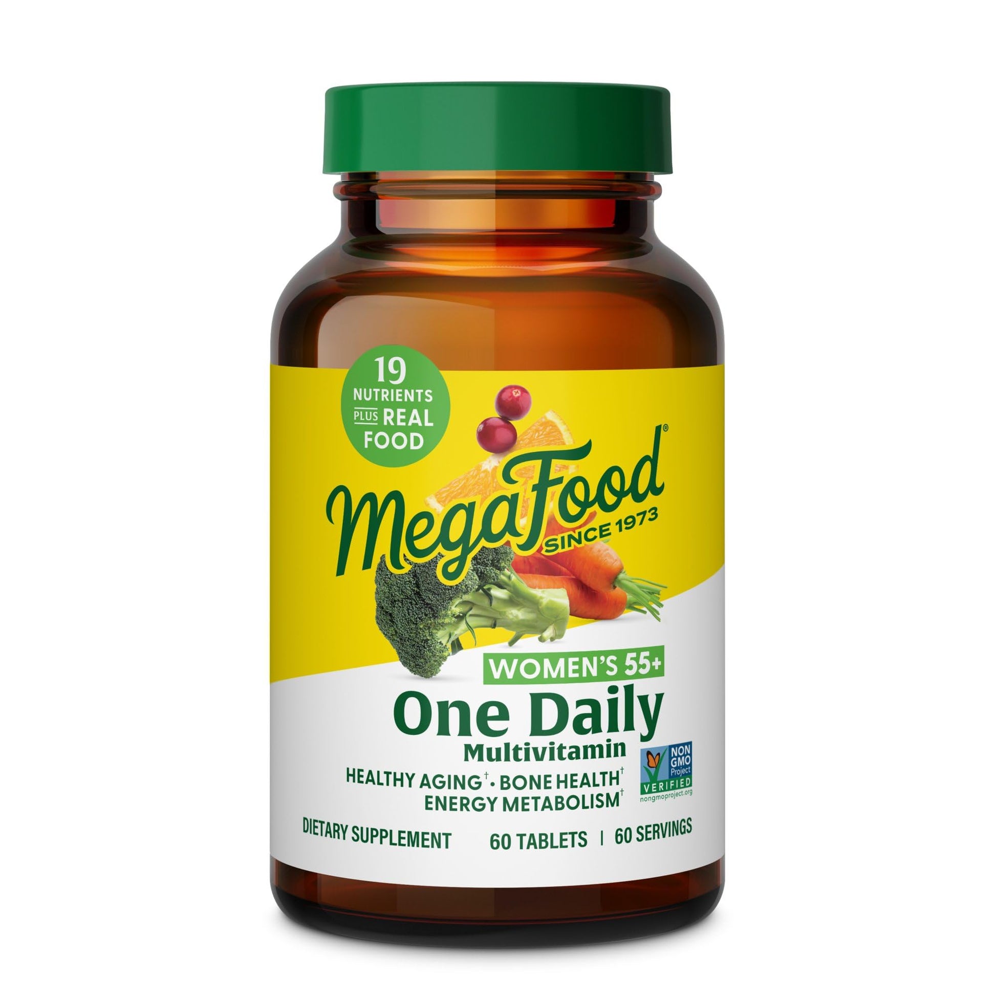 MegaFood Multivitamin for Women 55+ One Daily Womens Multivitamin with Vitamin D3, C, Zinc & Bioavailable Vitamin B12 & Folate MegaFoodAu supplements