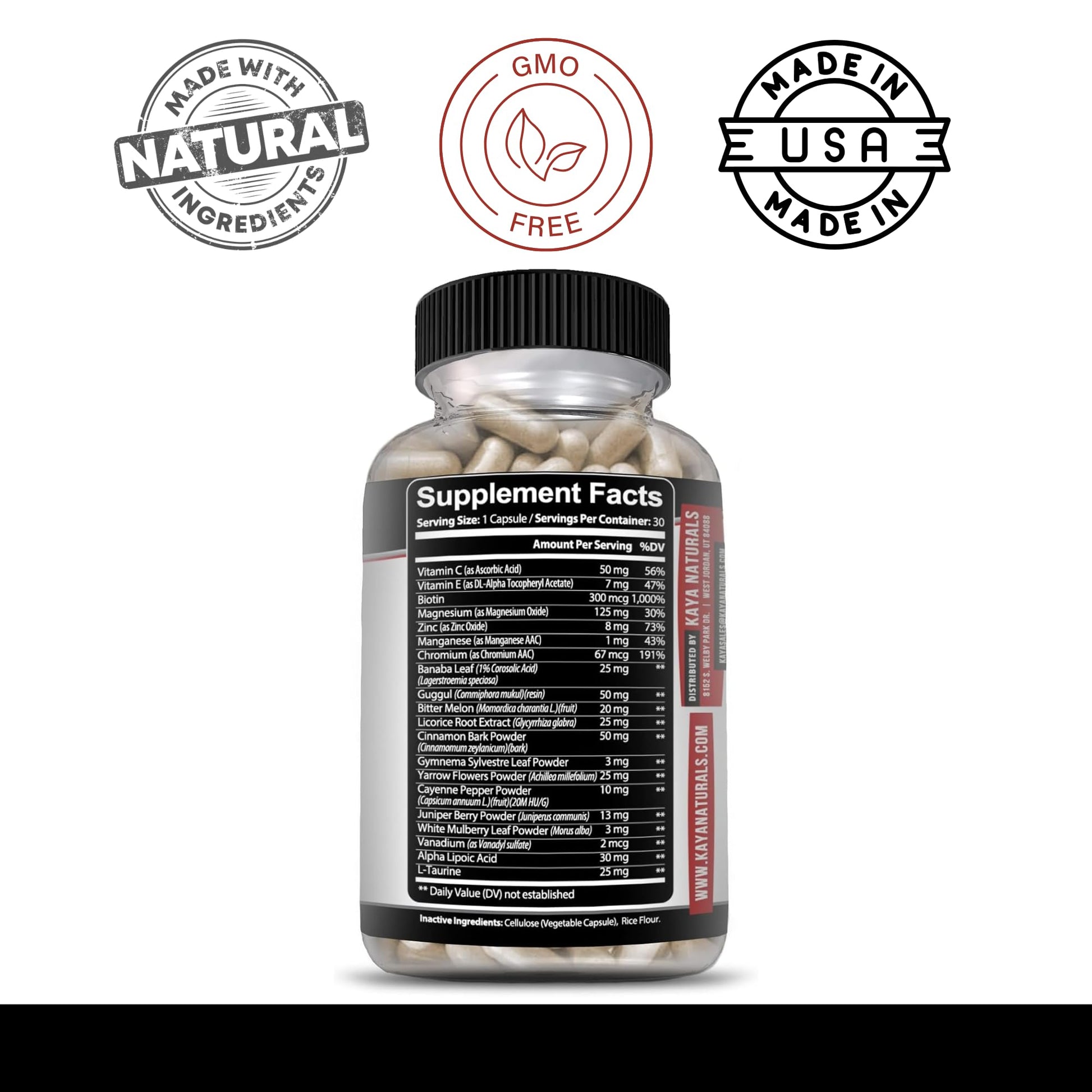 Kaya Naturals Healthy Gluco with Bittermelon Supplement | Support Healthy Levels and Function, 20 Herbs Vitamins and Minerals, Alpha Lipoic Acide, Cinnamon, Vitamin C & E, Non-GMO (30 Count) Kaya NaturalsAu supplements