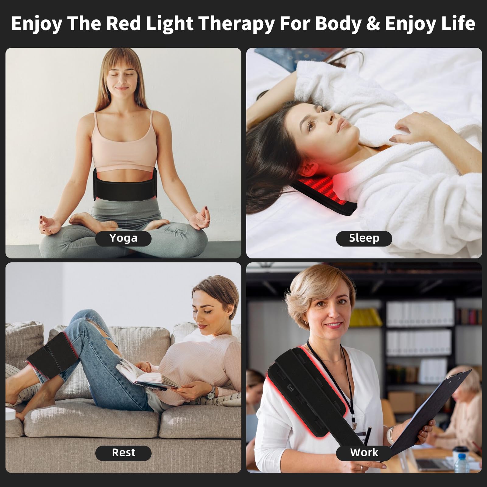 Red Light Therapy Belt, Infrared Light Therapy Wrap, 384PCS Red Light &Infrared Light HaSoCareAu supplements