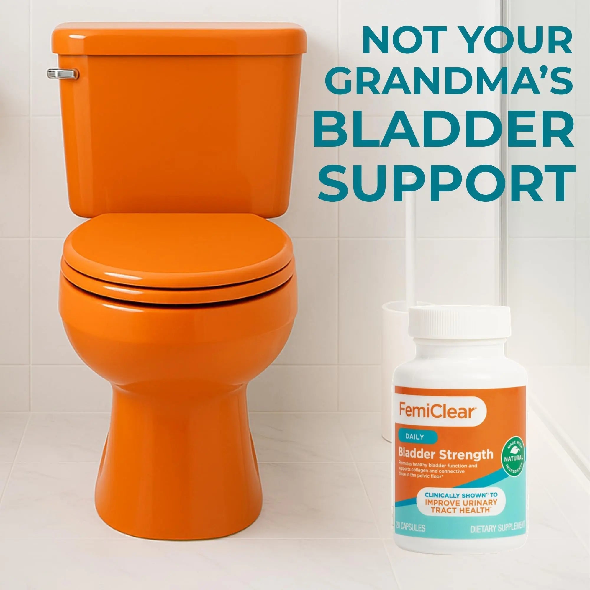 FemiClear Bladder Strength Supplement | Bladder Control & Wellness | 60 Capsules, 30 Day Supply | Made with Natural Ingredients | for Women & Men FemiClearAu supplements