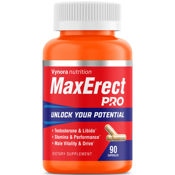 Max Erect PRO Male Enhancing Supplement Pills - Helps Promote Fast Acting Blood Flow for Men - Support Libido, Drive, Size, Performance, Growth, Testosterone, Energy, Stamina, Confidence - 30 Servings Vynora NutritionAu supplements
