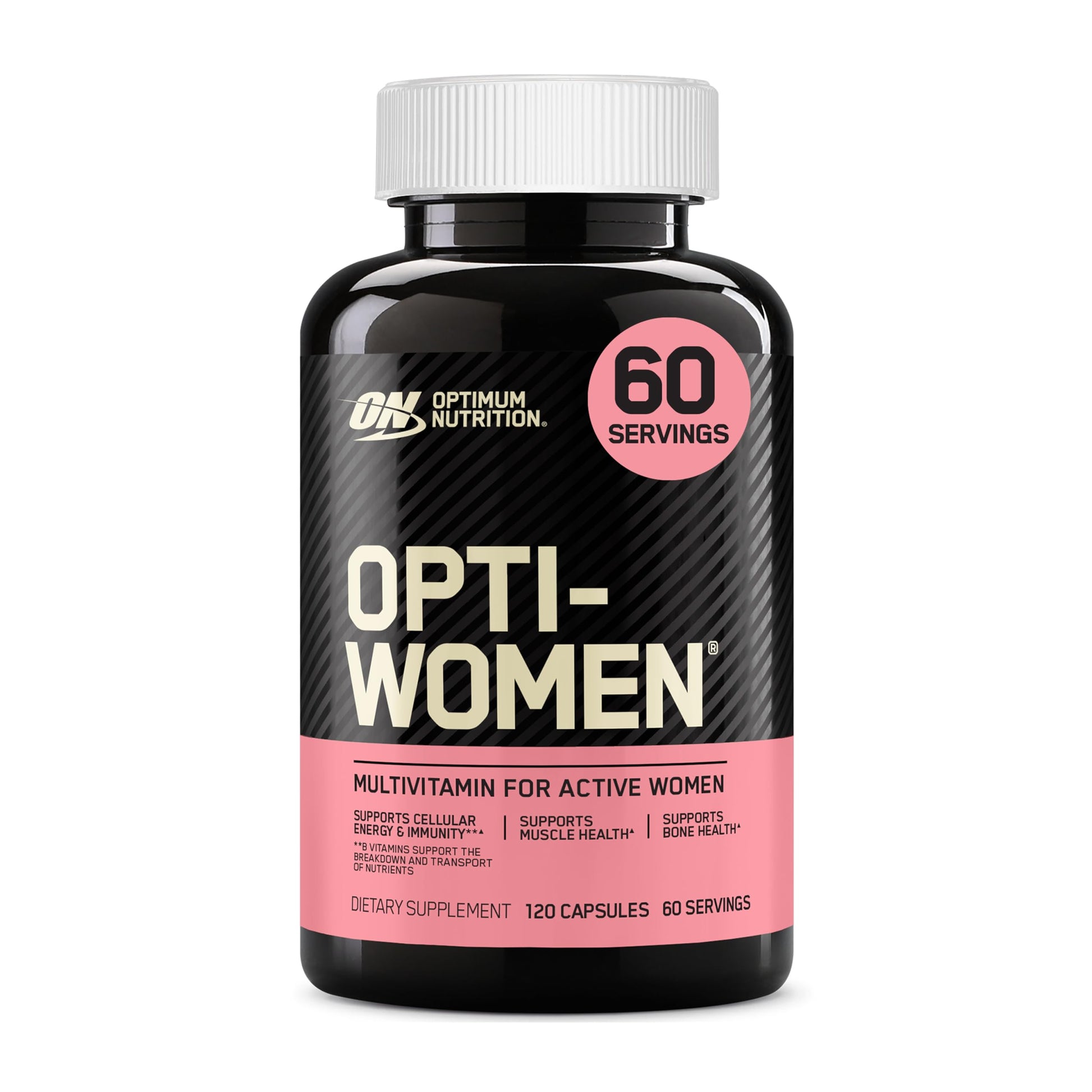 Optimum Nutrition Opti-Women, Vitamin C, Zinc and Vitamin D for Immune Support Womens Daily Multivitamin Supplement with Iron, Capsules, 120 Count Optimum NutritionAu supplements