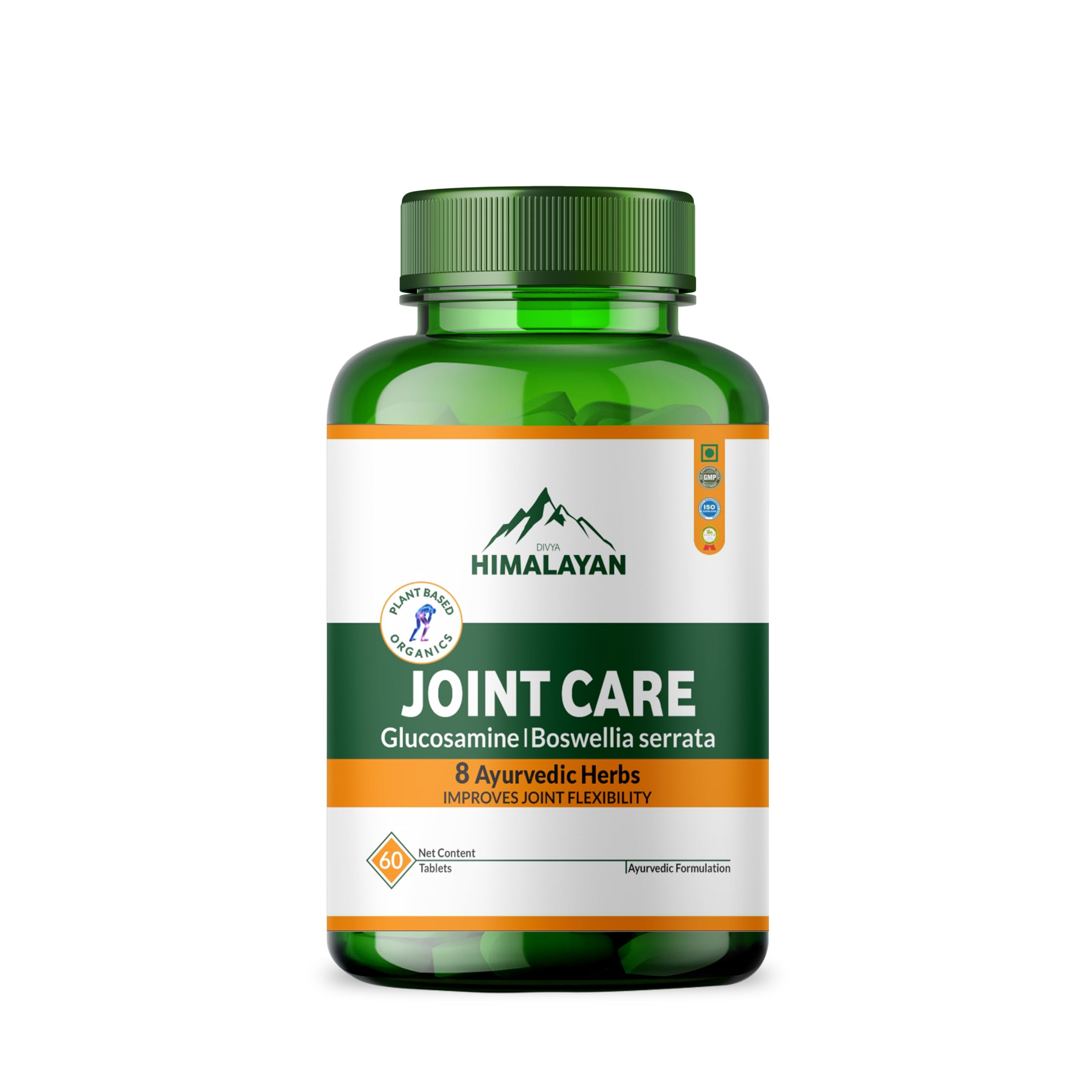 Divya Himalayan Plant-Based Joint Care Supplement, 60 Tablets, Improves Joint Flexibility, Strengthen Muscles | Supports Mobility for Men Women Old Age - 60 Joint Support Tablet Divya HimalayanAu supplements