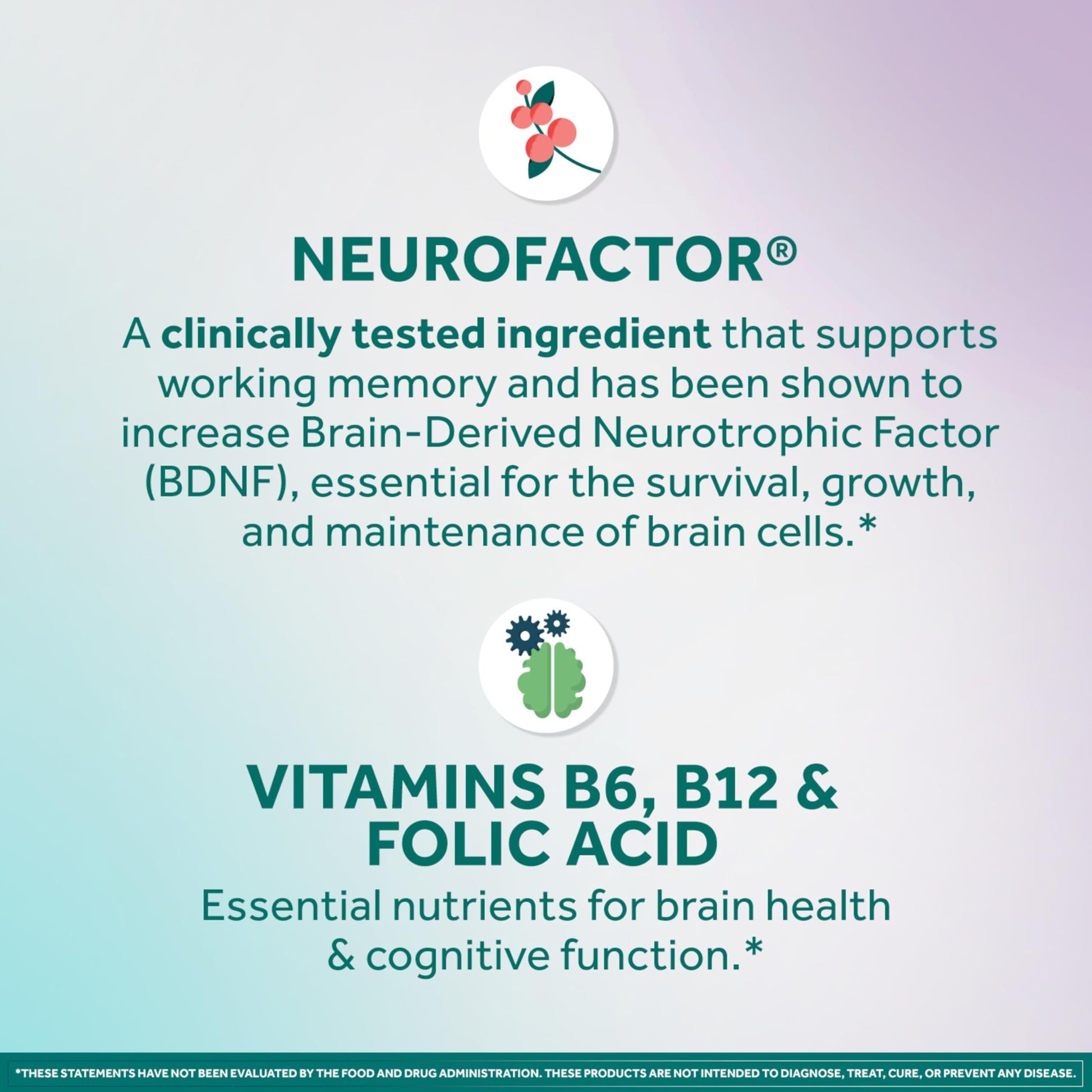 NEURIVA Memory 3D Brain Supplement - Decaffeinated Nootropic Capsules for Memory, Focus, & Cognitive Function - Short Term, Long Term, & Working Memory Support - 50ct NEURIVAAu supplements