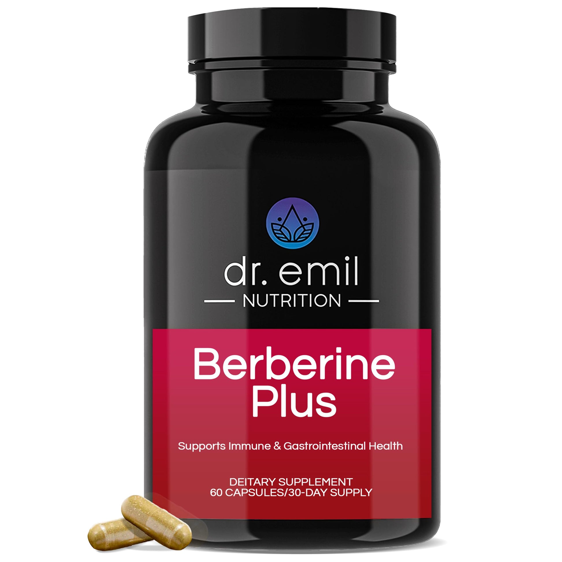 Dr. Emil Berberine 500mg Capsules - Berberine Supplement with Cinnamon, MTC Oil & Milk DR EMIL NUTRITIONAu supplements
