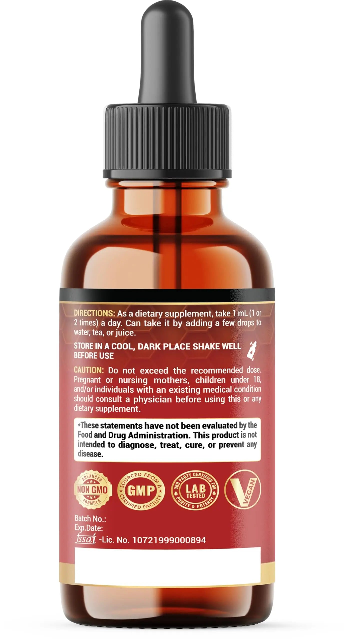 Penhoment 6in1 Sea Moss Drops with Black Seed Oil Irish Seamoss, Ashwagandha, Burdock Root & Bladderwrack - 1FL Oz - 30 Day Supply Penhomentnz supplements