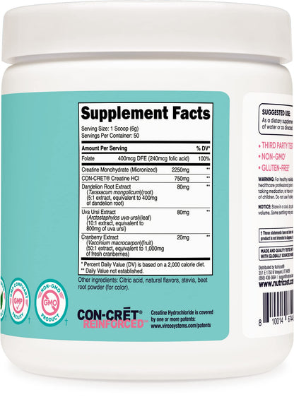 Nutricost Creatine Monohydrate Powder for Women, Micronized, Strawberry Lemonade NutricostUS supplements