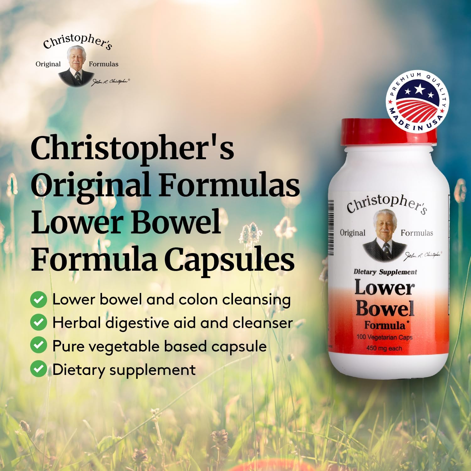 Christopher's Original Formulas Lower Bowel Formula 100 Vcaps Christopher's Original FormulasAu supplements