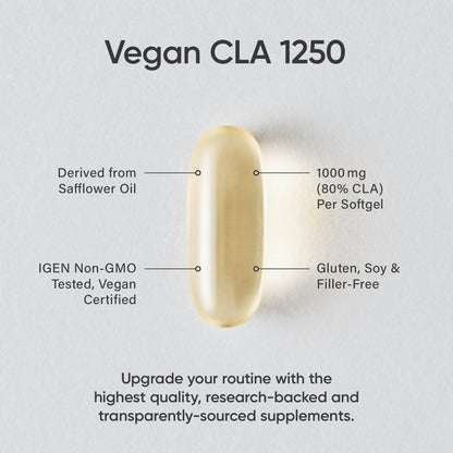 Sports Research Vegan CLA - 1250mg with Active Conjugated Linoleic Acid for Men Sports ResearchUS supplements