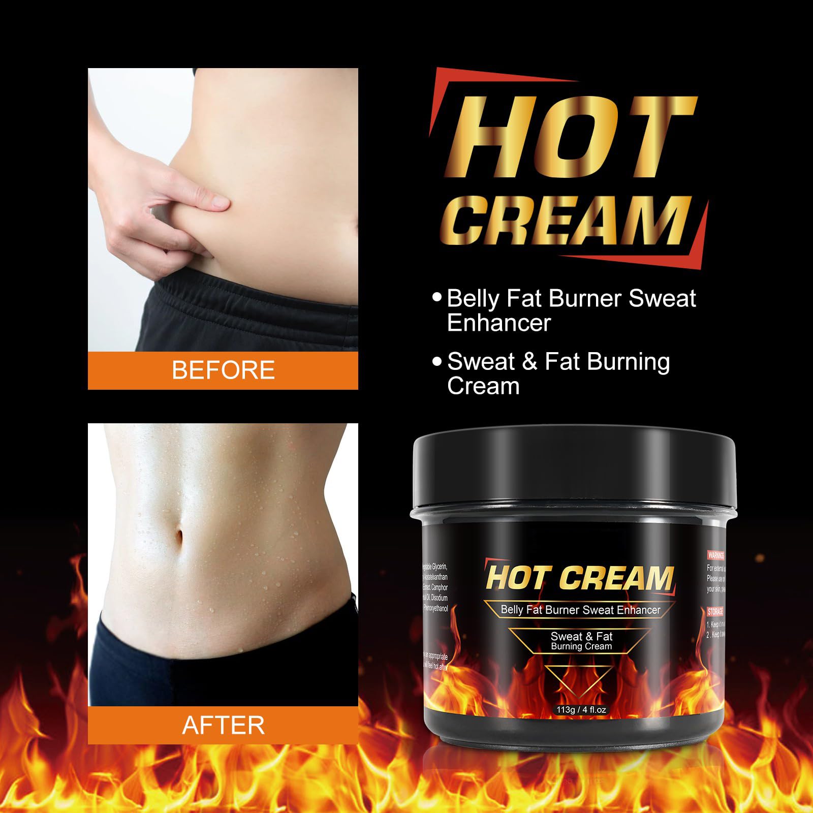 REBODUM Hot Sweat Cream, Fat Burning Cream for Belly Natural Weight Loss Cream Weight Loss REBODUMAu supplements