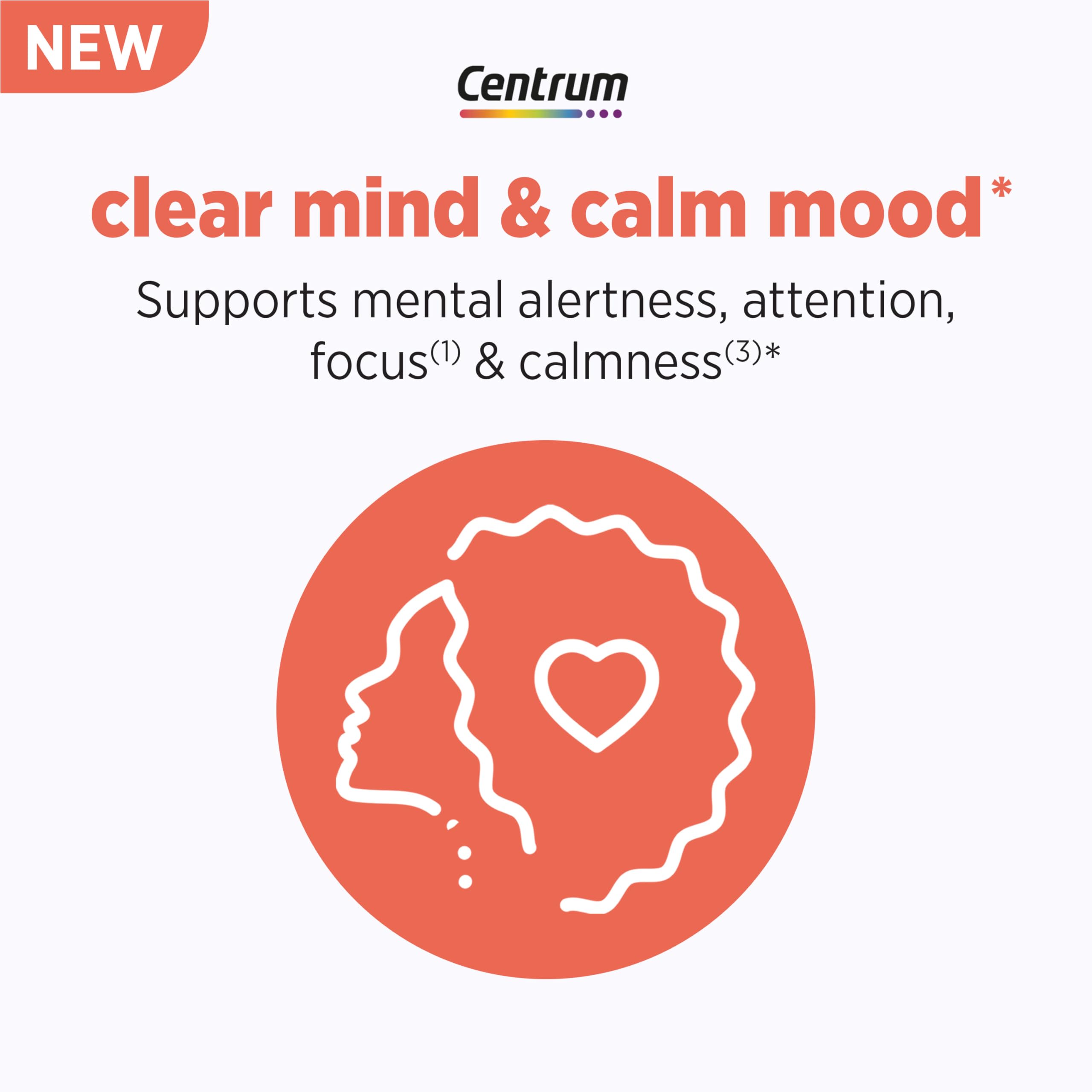 Centrum Clear Mind and Calm Mood Menopause Support Tablets, with Clinically Studied enXtra, 30 Count CentrumAu supplements