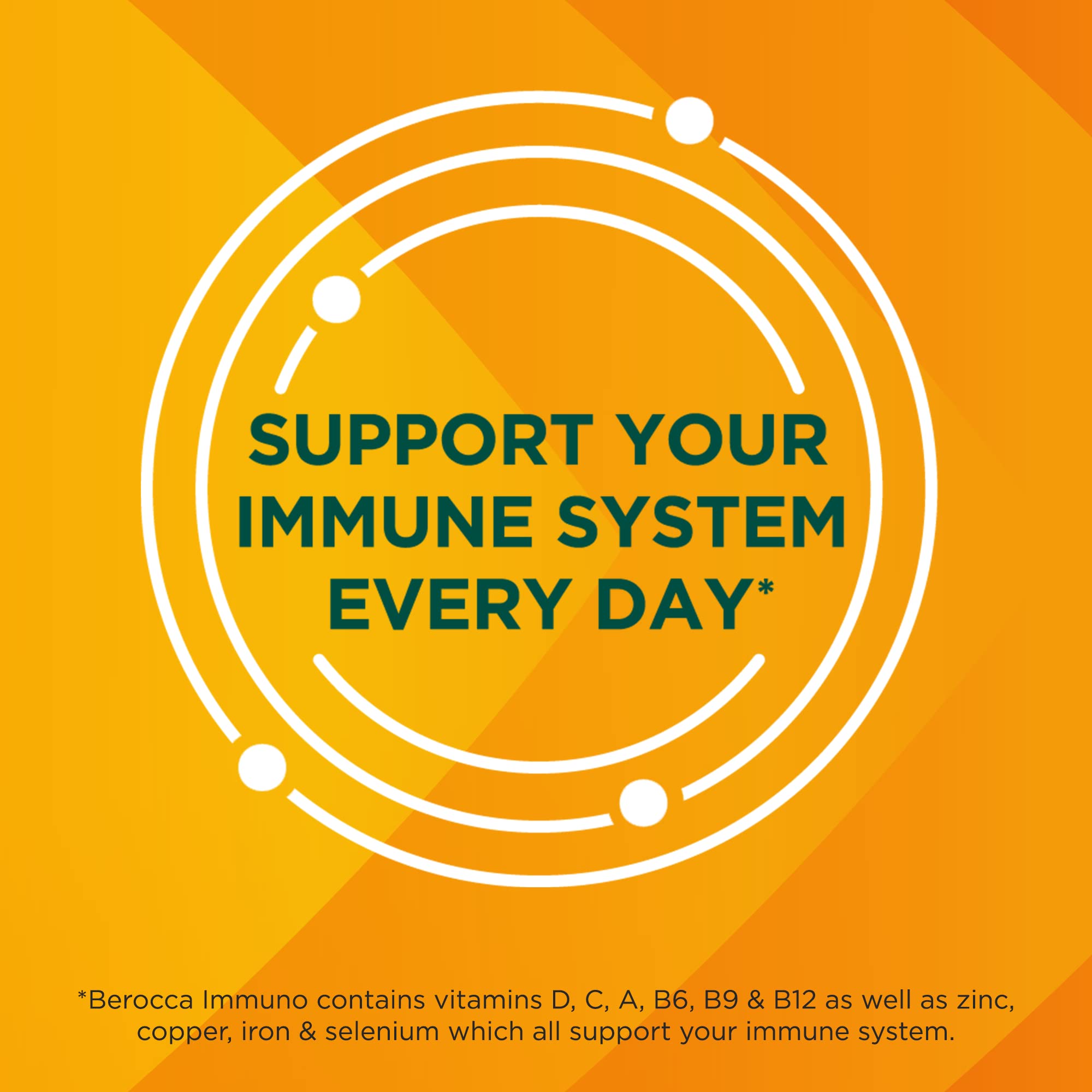 Berocca Immuno Effervescent Tablets, 11 Vitamins and Minerals, Including Vitamins D, C BeroccaUS supplements