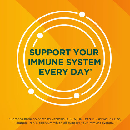 Berocca Immuno Effervescent Tablets, 11 Vitamins and Minerals, Including Vitamins D, C BeroccaUS supplements