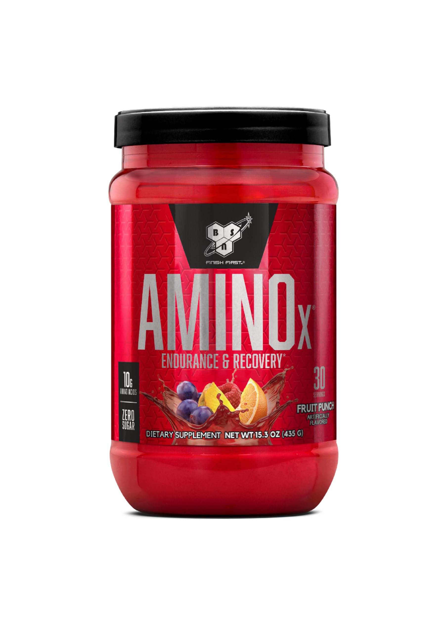 BSN Amino X Muscle Recovery & Endurance Powder with BCAAs, Intra Workout Support, 10 Grams of Amino Acids, Keto Friendly, Caffeine Free, Flavor: Fruit Punch, 30 servings (Packaging May Vary) BSNAu supplements