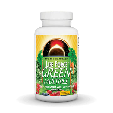 Source Naturals Life Force Green Multiple, Energy Activator with Superfoods* - 90 Tablets Source NaturalsAu supplements