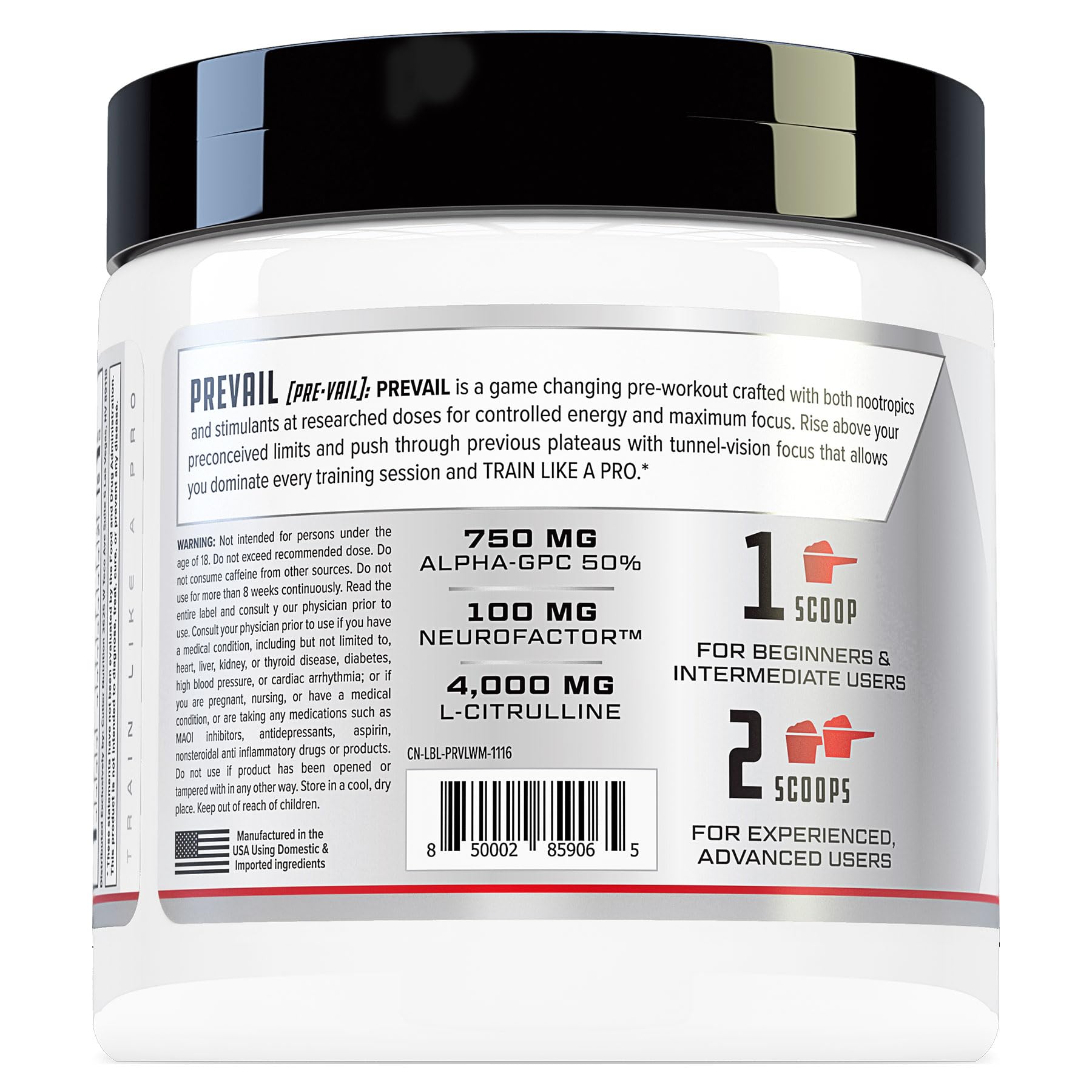 Prevail Pre Workout Powder with Nootropics: Pre-Workout Drink for Men and Women Cutler NutritionAu supplements