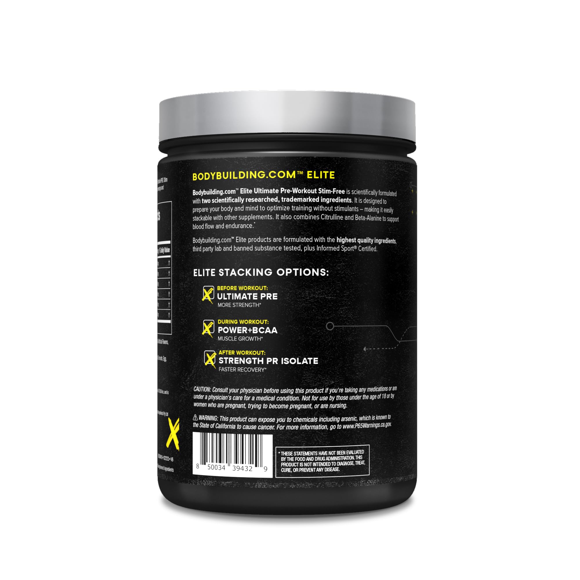 B BODYBUILDING.COM Elite Ultimate PRE Stim Free Rocket Pop B BODYBUILDING.COMAu supplements