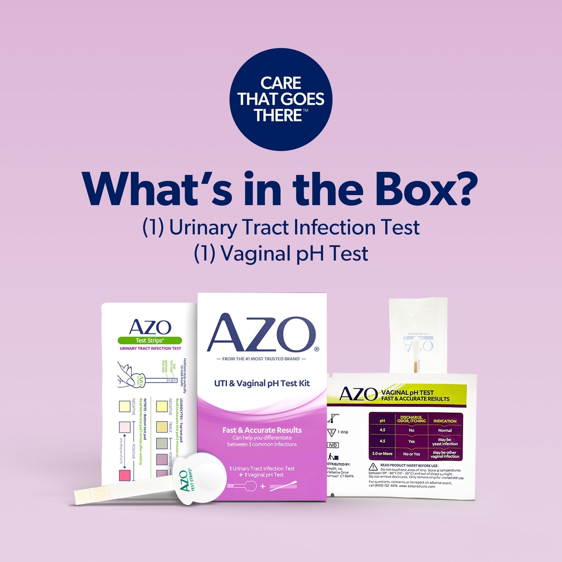 AZO Dual Protection Urinary & Vaginal Probiotic + UTI & Vaginal pH Test Kit (30 Count) AZOAu supplements