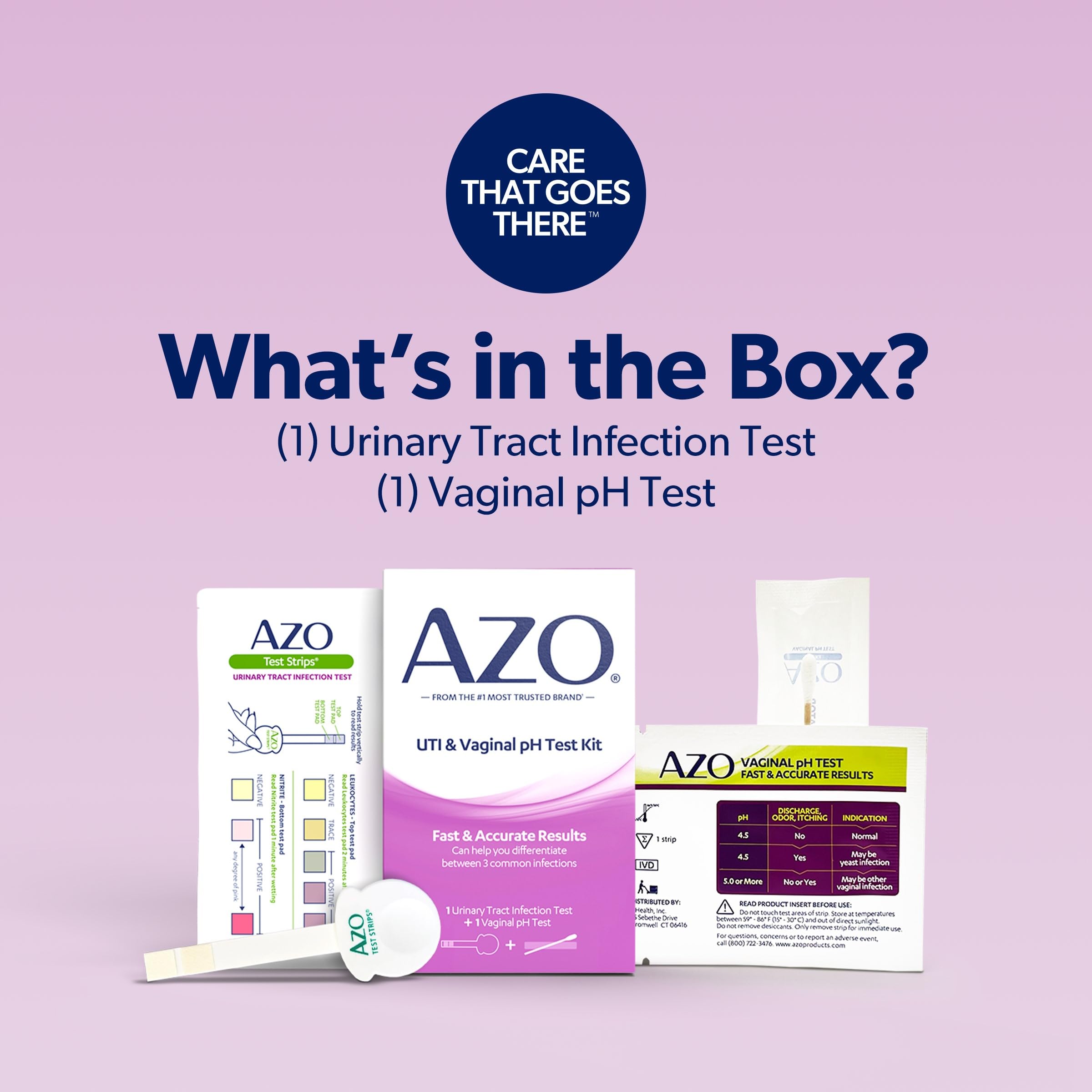 AZO Dual Protection Urinary & Vaginal Probiotic + UTI & Vaginal pH Test Kit (30 Count) AZOAu supplements