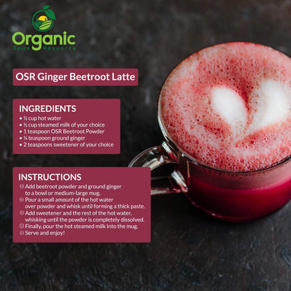 Organic Beet Root Powder | 8 oz or 226g | USDA Organic Approved, Raw and Non GMO Organic Spice ResourceUS supplements