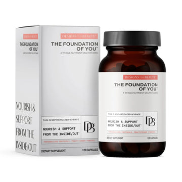 Designs for Beauty The Foundation of You - Women’s Multivitamin Supplement, 120 Count - with Vitamin D, Vitamin C, Folate, Tocotrienols, Lutein, Broccoli Seed, and Zinc Designs for BeautyAu supplements