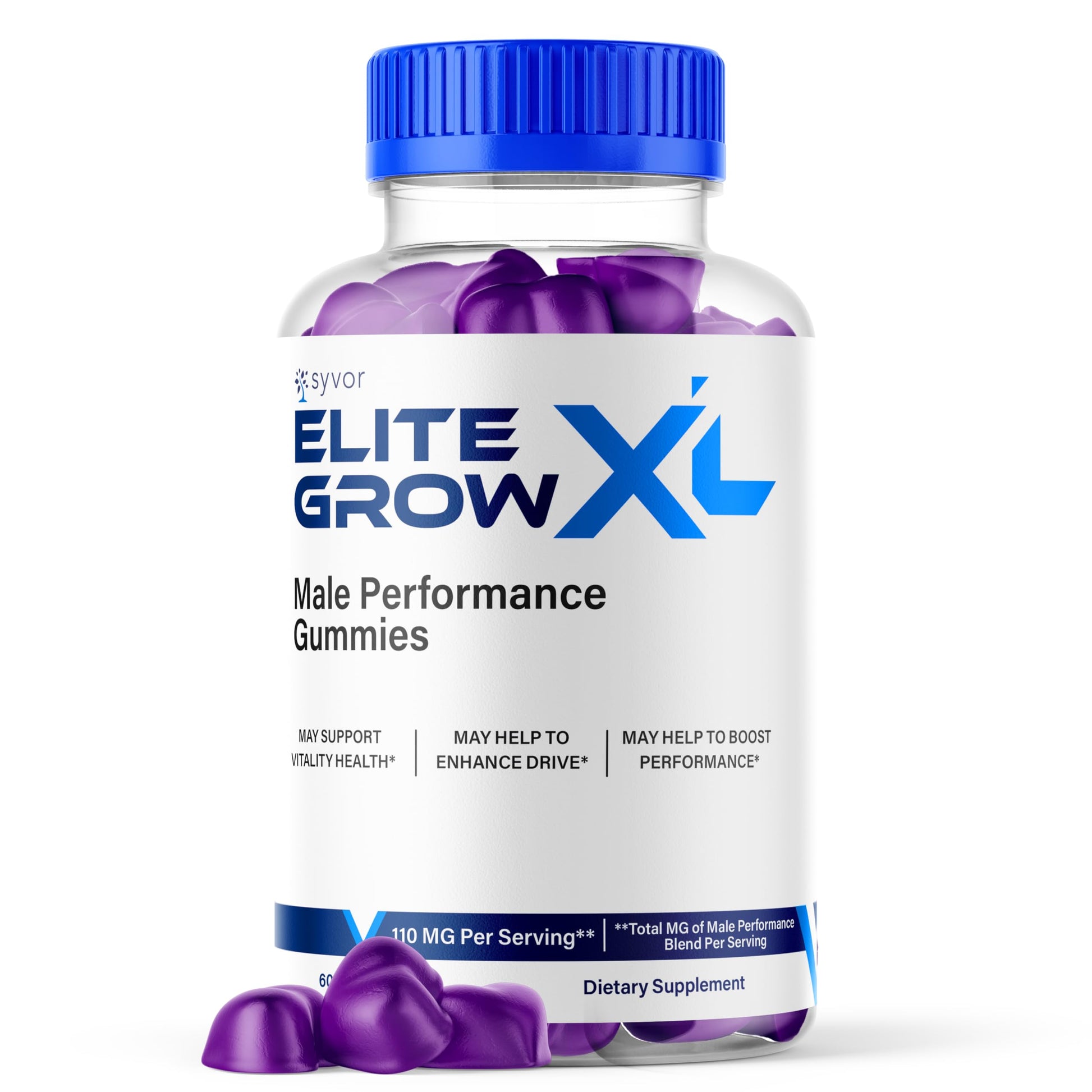 Elite Grow XL Gummies, Elite GrowXL Maximum Strength Gummy Supplement, Elite Grow X L All Natural Advanced Formula Gummys Chewable Vitamin EliteGrow Delicious Premium Once Daily Gummes (60 Gummies) SyvorAu supplements