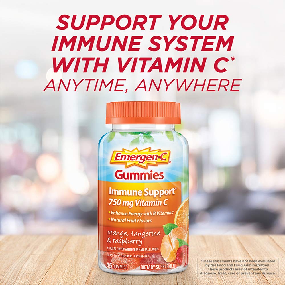 Emergen-C 750mg Vitamin C Gummies for Adults, Immunity Gummies with B Vitamins Emergen-CAu supplements