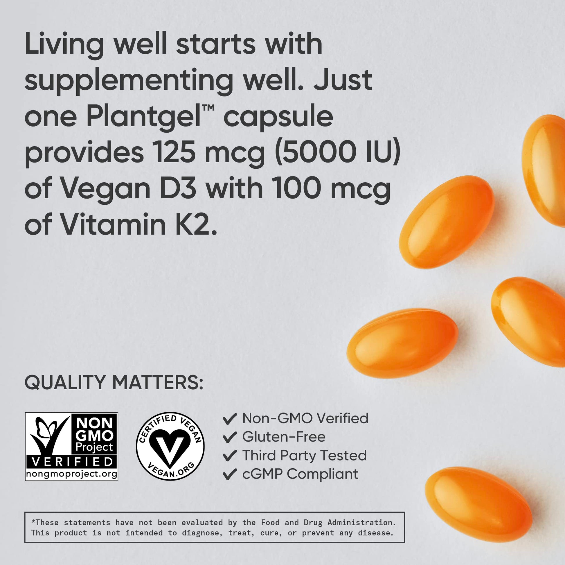 Sports Research Vegan Vitamin D3 + K2 Supplement with Organic Coconut Oil - 5000iu Sports ResearchUS supplements