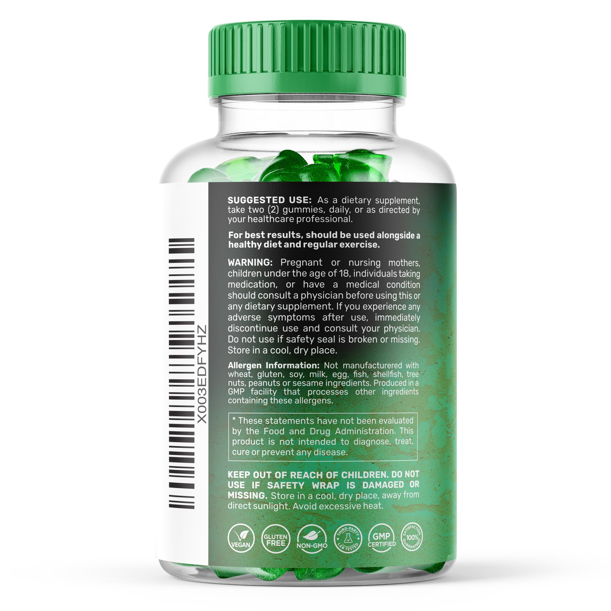 WELLNESS LABSRX Sea Moss Gummies, 3200mg Irish Sea Moss Mixed Berry Flavor with Maximum Potency Bladderwrack and Burdock Root - Supports Skin, Energy and Immunity - 90 Count WELLNESS LABSRXAu supplements
