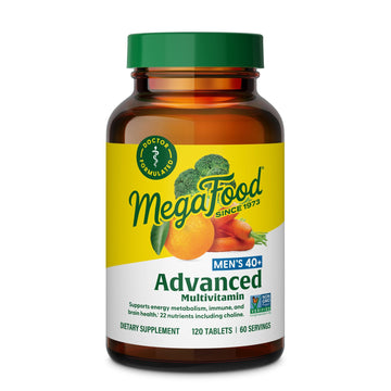 MegaFood Men's 40+ Advanced Multivitamin for Men - Dr-Formulated - Choline, Vitamin B, Vitamin C, Vitamin D, Zinc & Real Food MegaFoodAu supplements